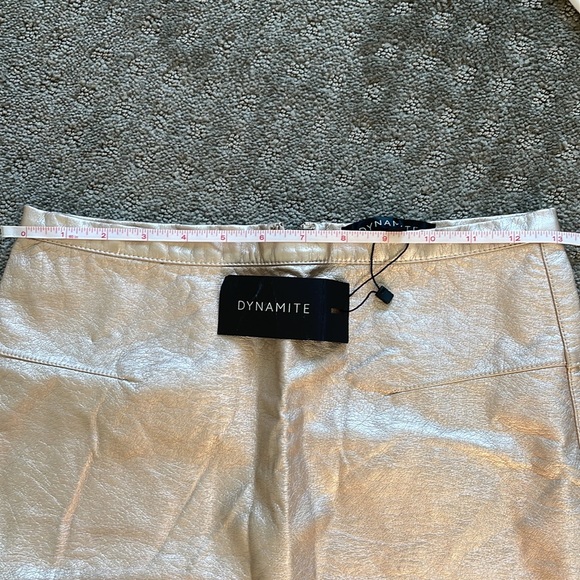 Gold Mini Skirt - Picture 9 of 10